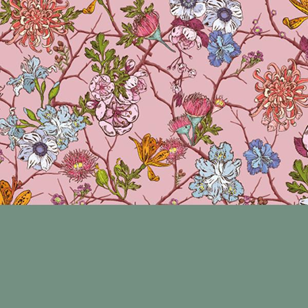 Geschenkpapier Rosegarden Green 55 cm