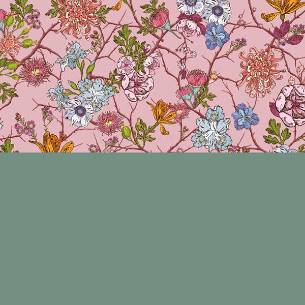 Geschenkpapier Rosegarden Green 55 cm
