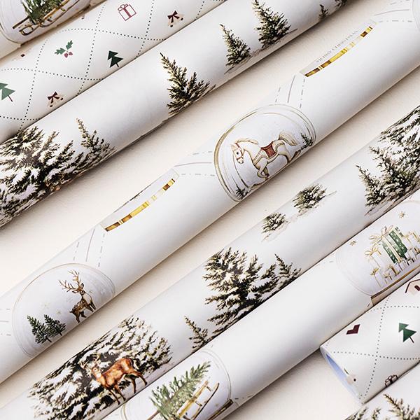 Christmas giftwrapbox 2025 3 x 10 roles of 55cm x 5m