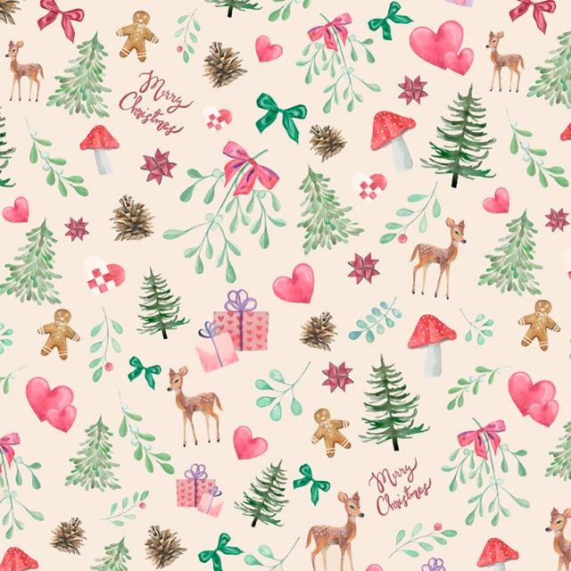 Gavepapir AllbyVoss Mistletoe 57cmx100m