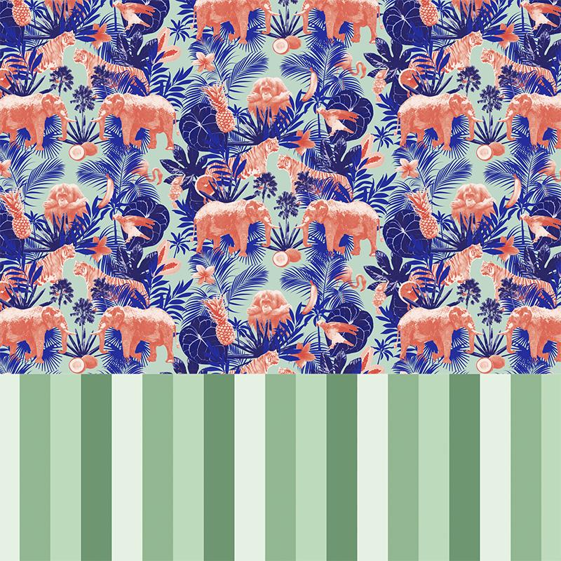 Geschenkpapier 3657 Jungle life 55 cm x 100 m