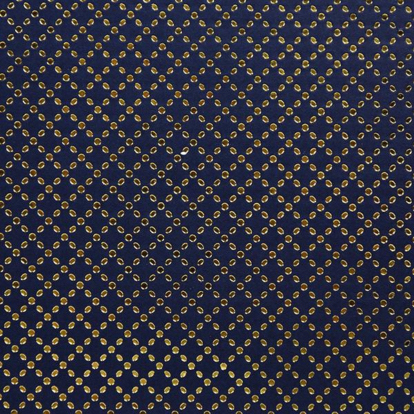 Geschenkpapier 3703 Classy Gold Blue 55cm x 80m