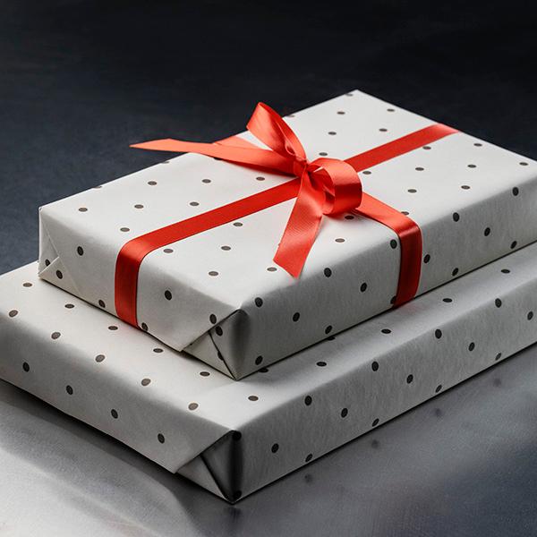 Geschenkpapier 3718 Polka Dot Coffee Cream 55 cm