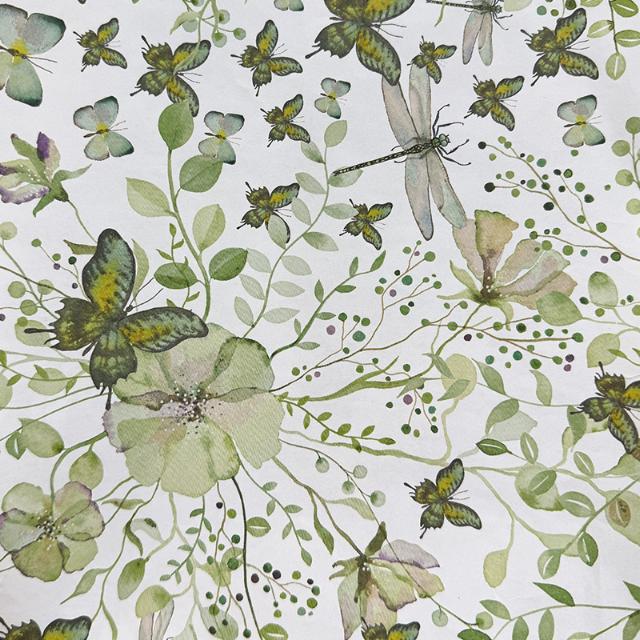 Geschenkpapier 3732 Green Butterflies  57cm x 100m