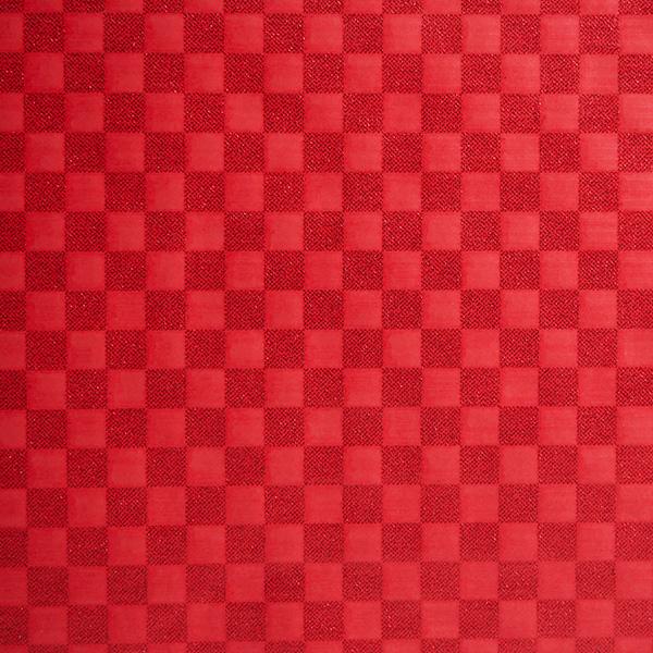 Weihnachtpapier 6352 Red Chess Glitter