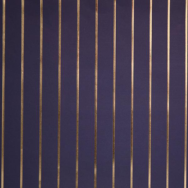 Weihnachtsgeschenkpapier  6397 Blue W/Gold Stripe 55 cm x 120m