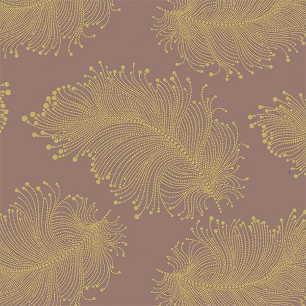 Weihnachtsgeschenkpapier 6413 Purple Feather 55 cm x 120m