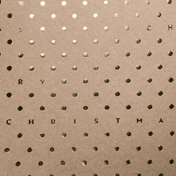 Weihnachtsgeschenkpapier 6464 Light Brown X´Mas Dots  55 cm