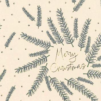 Weihnachtsgeschenkpapier 6496 Christmas Wreath Dusty Green 55 cm x 100 m