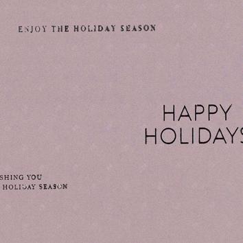 Weihnachtsgeschenkpapier 6498 Christmas Greetings Dusty Rose 55 cm x 80 m