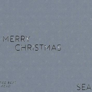 Weihnachtsgeschenkpapier 6504 Christmas Greetings Dark Grey 55 cm  x 80 m