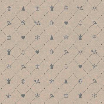 Weihnachtsgeschenkpapier 6511 Christmas Tradition  Cool Grey 55 cm x 100 m