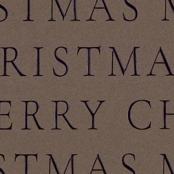 Weihanchtsgeschenkpapier 6516 Slender Merry Christmas Coffee 55 cm x 100 m