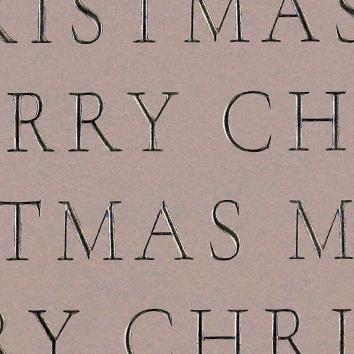 Weihanchtsgeschenkpapier 6517 Slender Merry Christmas Warm Grey 55 cm x 100 m