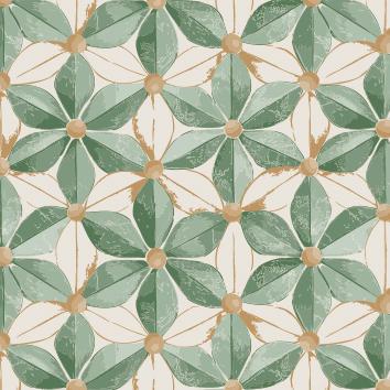 Christmas paper 6531 Christmas Star and Sprinkles Green 55cm x  100m