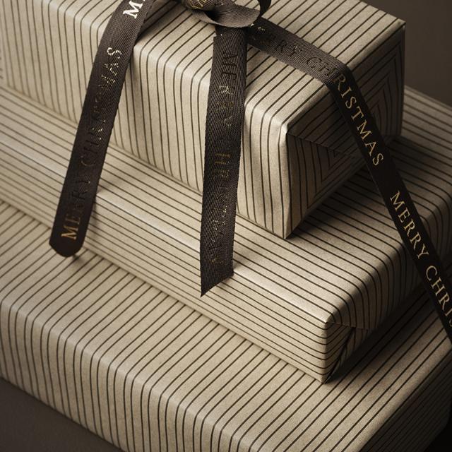  Geschenkpapier 6566 Stripe Chocolate 55cm x 100m