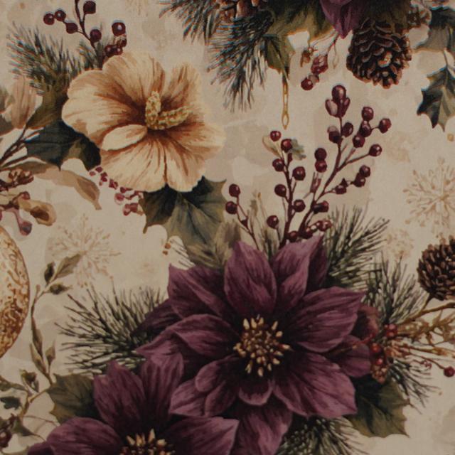 Christmas Paper 6572 Bouquet 55cm x 100m