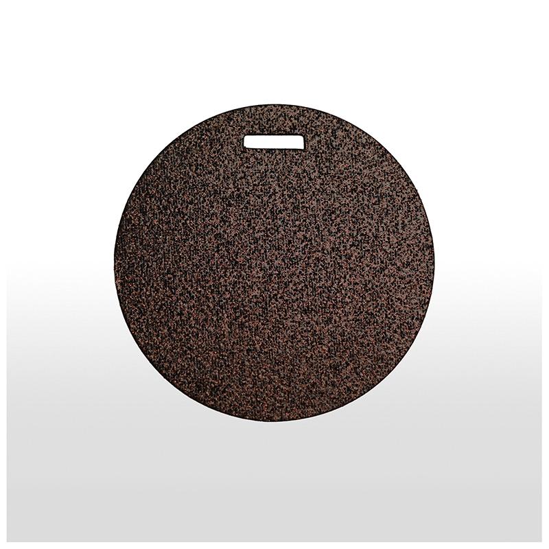 To & From round Ø 80mm chocolate Glitzer 90 stk.
