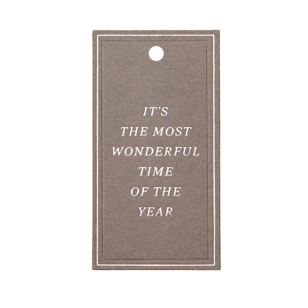 To & From Tag Christmas Greatings grey 90 pcs. 