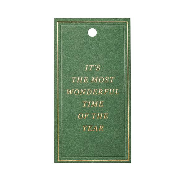 To & From Anhänger Christmas Greatings grün 90 Stk.