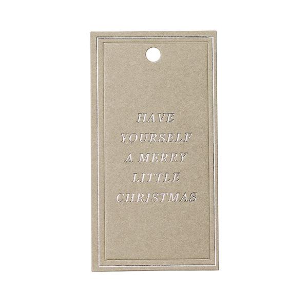 To & From Anhänger Christmas Greatings beige 90 Stk.