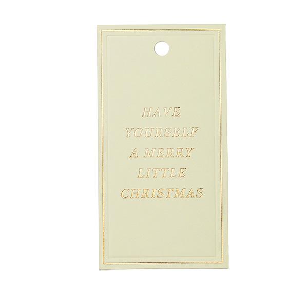 To & From Anhänger Christmas Greatings cream 90 Stk.