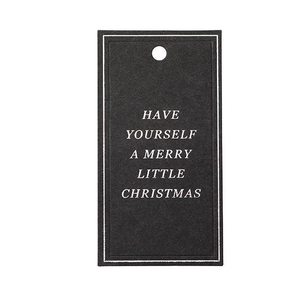 To & From Anhänger Christmas Greatings schwarz 90 Stk.