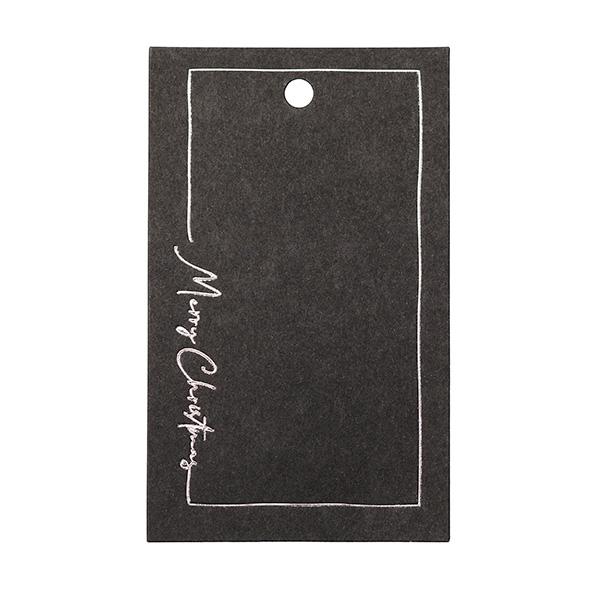 To & From Anhänger Christmas Greatingscard schwarz 90 Stk.