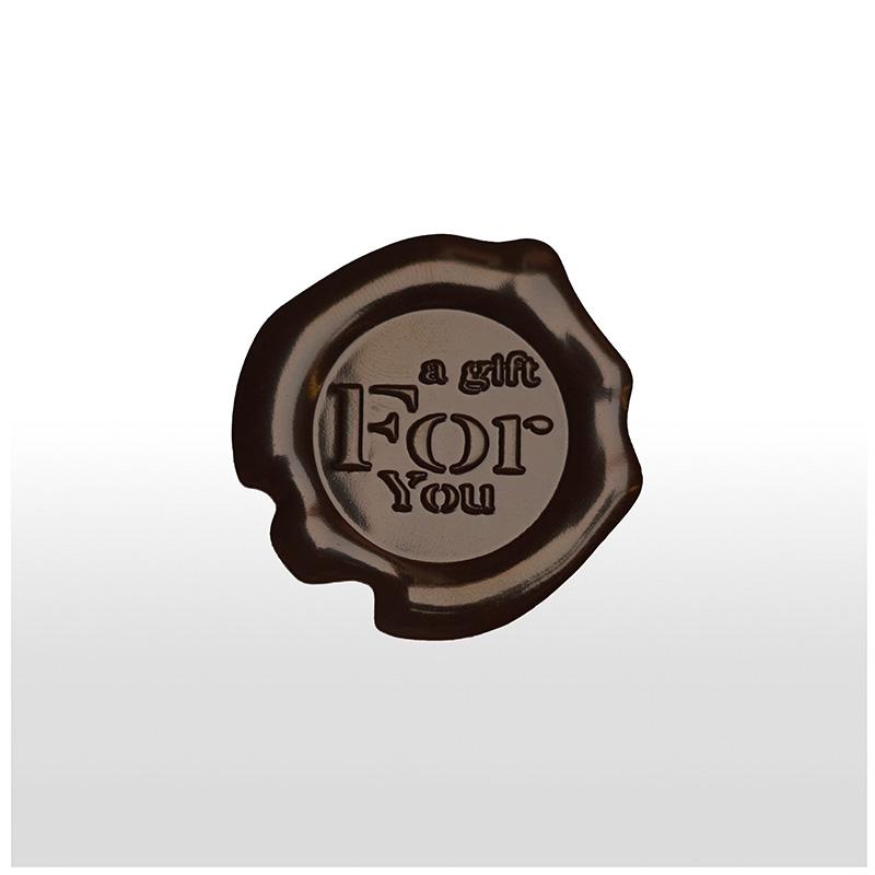 Siegel-Etikett a gift FOR you Chocolate 90 stk.