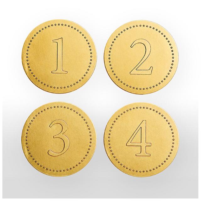 Advent stickers  1,2,3,4  25 bundle