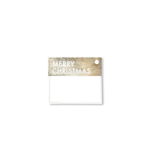 Hangtag White Merry Christmas w. dot