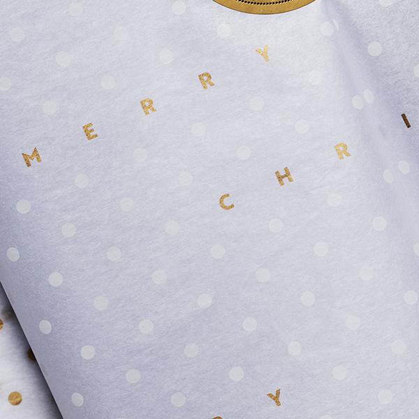 Seidenpapier DOT Merry Christmast Weiss 50x75cm