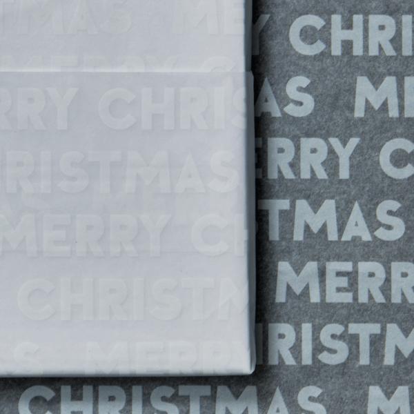 Seidenpapier Merry Christmast Weiss 50x75cm 480 pcs.