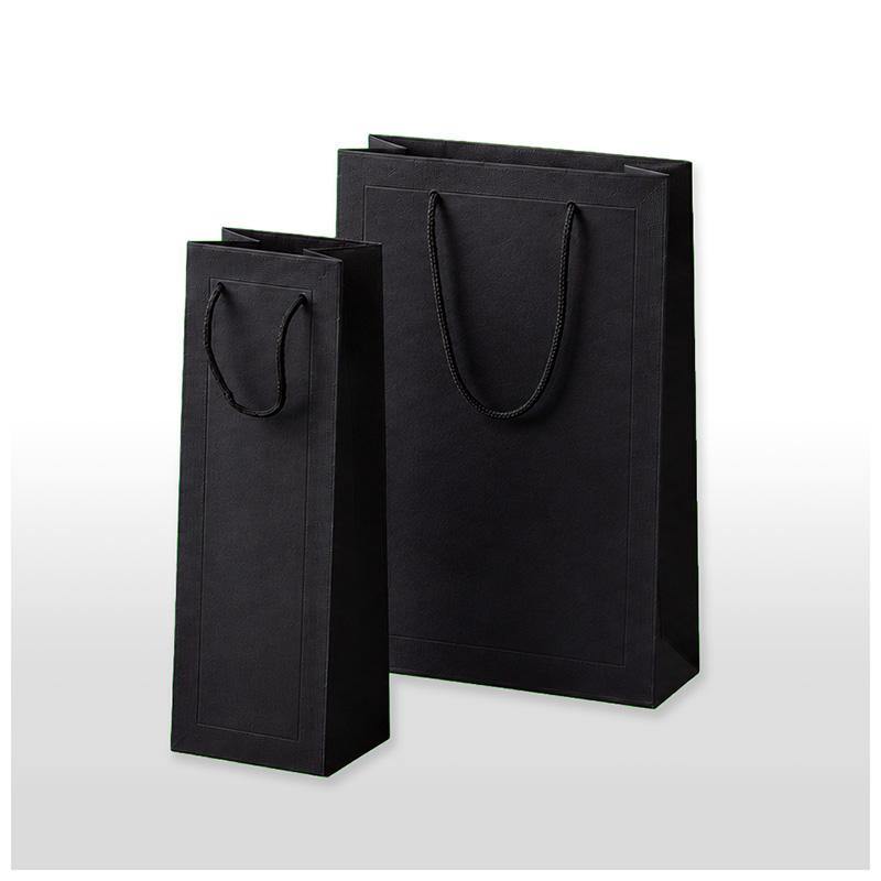 Wine Bag 1 bottle - Black - 12x10x39+4cm