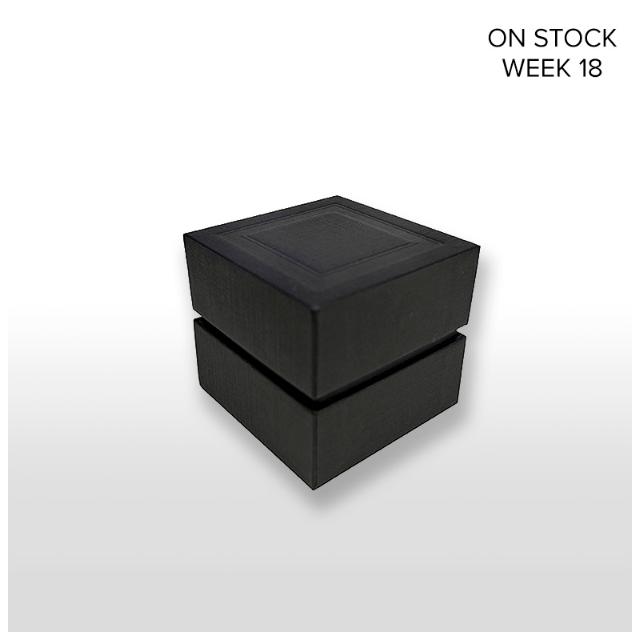 Hardbox Boden & Deckel Black  6x6x5,5cm