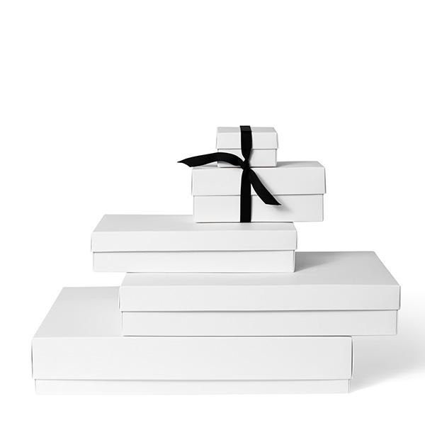 Geschenkbox Boden&Deckel Weiss 30x18x6cm