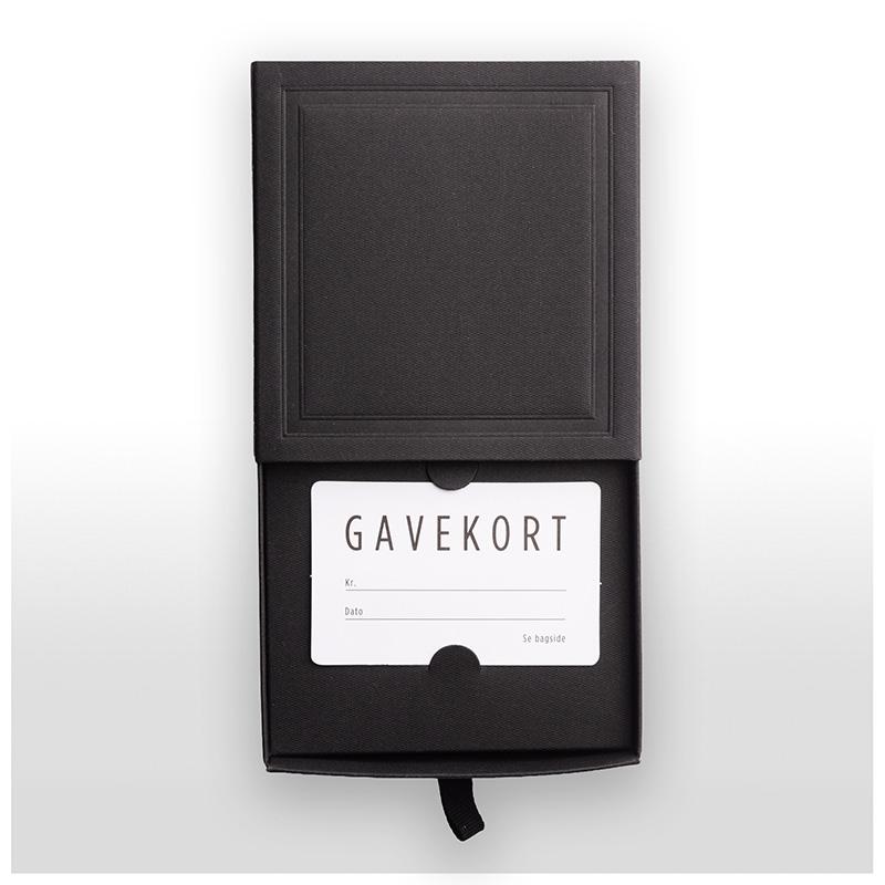 Gutscheinbox Schwarzer m/Rahmen 110x110x30mm