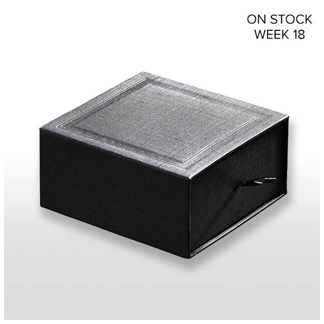 Schubladenbox Black mit Schleife 10x10x5 cm