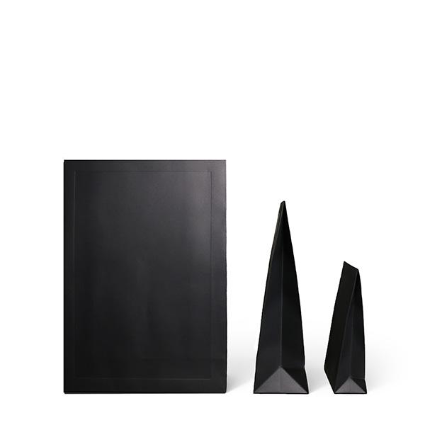 Geschenktüte Schwarz mit Rahmen 160x60x230+60mm