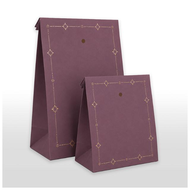 Geschenktüte Christmas Star Night Burgundy 160x120x200 mm