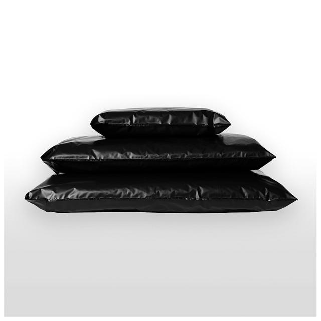 Versandtasche Black/Black Recyceltes Plastic 30x35x6cm