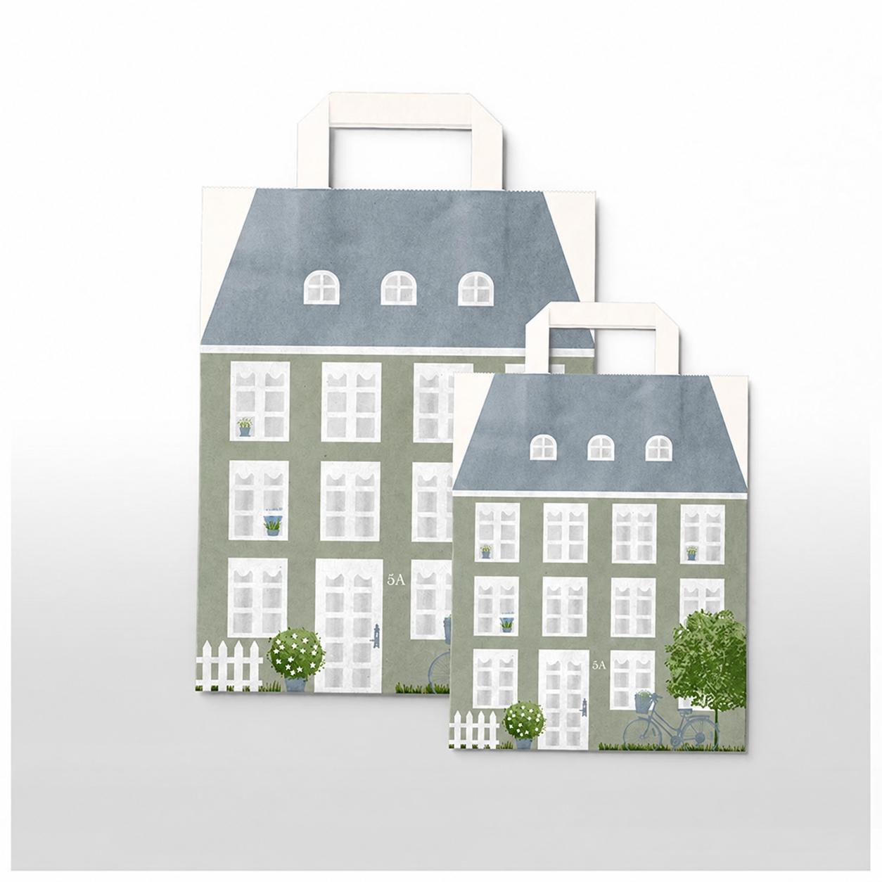 Huspose, Grøn 220x125x290mm 8L 200 stk.