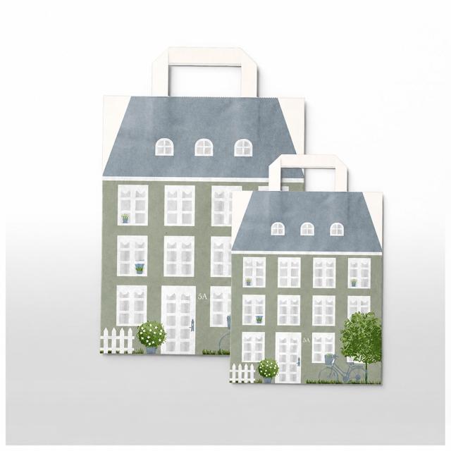 Huspose, Grøn 220x125x290mm 8L 200 stk.