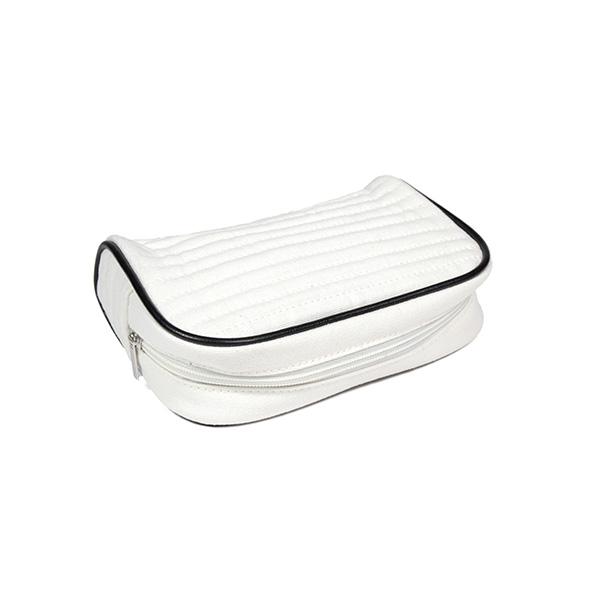 Cosmetic Pouch Canvas Weiss 20x6x12cm