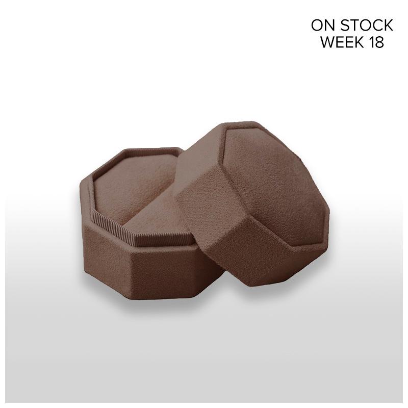 Jewelry box Velvet Chocolate small Ø 5,2cm Höhe 4,4cm