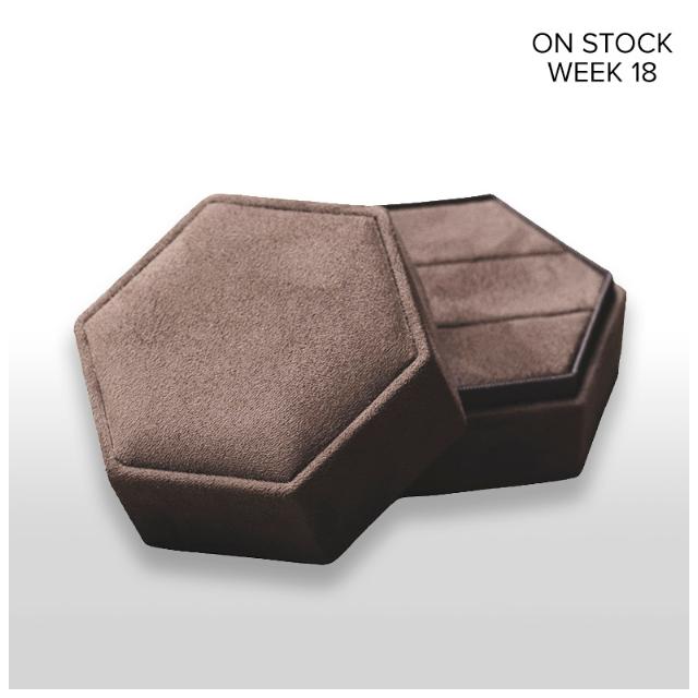 Jewelry box Velvet Chocolate Large Ø 6,8cm Höhe 4,4cm