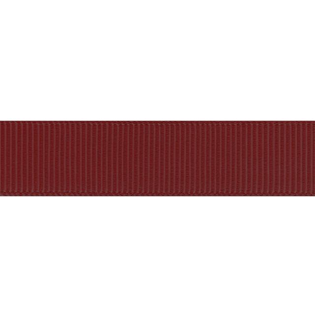 Ribbet silkebånd, Scarlet, 9 mm