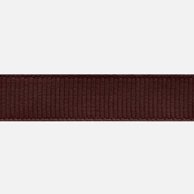 Ribbet silkebånd, Raisin, 9 mm
