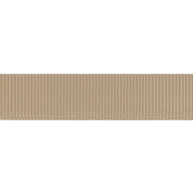 Ribbet silkebånd, Latte, 9 mm