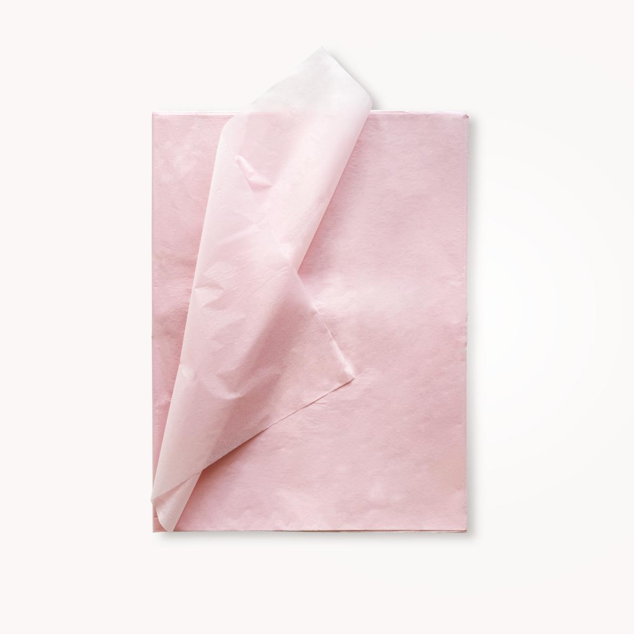 Silkepapir, Rosa 50 x 75 cm